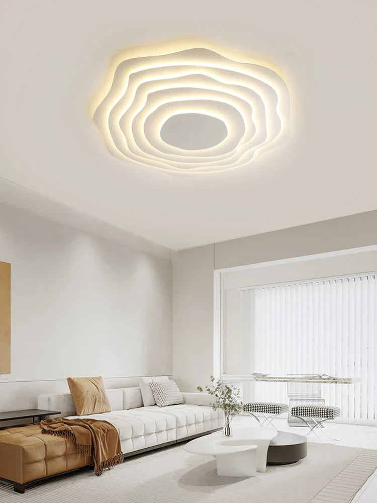 Modern Ripple LED Ceiling Chandelier for Living Room Bedroom Study Decor