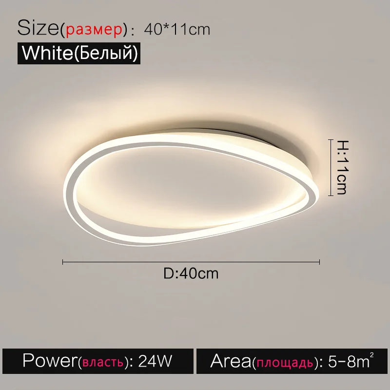 Modern LED Ceiling Lamp for Dining Room Living Study Lighting