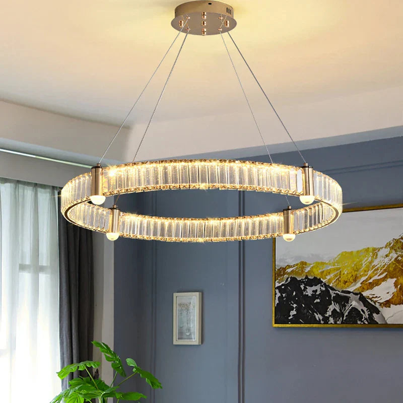 Nordic Crystal Ceiling Chandelier LED Indoor Lighting