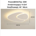 Modern Minimalist Ceiling Light with Remote Control for Living Room Dining Room