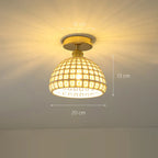 Glass Shade Pendant Ceiling Lamp for Kitchen Aisle Bedroom LED Lights Fixtures