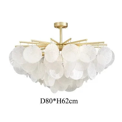 Modern Glass Chandelier Living Room Dining Bedroom Hall Pendant Lamp