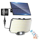 Super Bright Solar Motion Sensor LED Wall Lamp 3 Mode Waterproof Garden Light