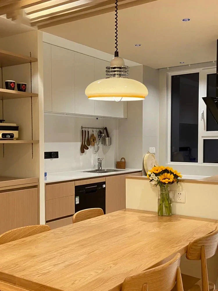 Vintage Glass LED Chandelier: Retro Kitchen Island Ceiling Lamp for Home Decor.createStatement