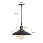 Iron Pendant Light for Dining Room, Kitchen, and Bedroom