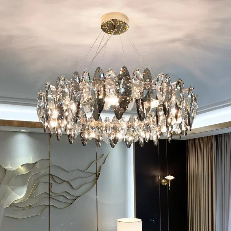 Luxury LED Chandelier: Modern Crystal Ceiling Lights for Home Decor