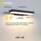 Dusk Dawn Motion Sensor Outdoor Wall Light Modern Sconces for House Garage Balcony