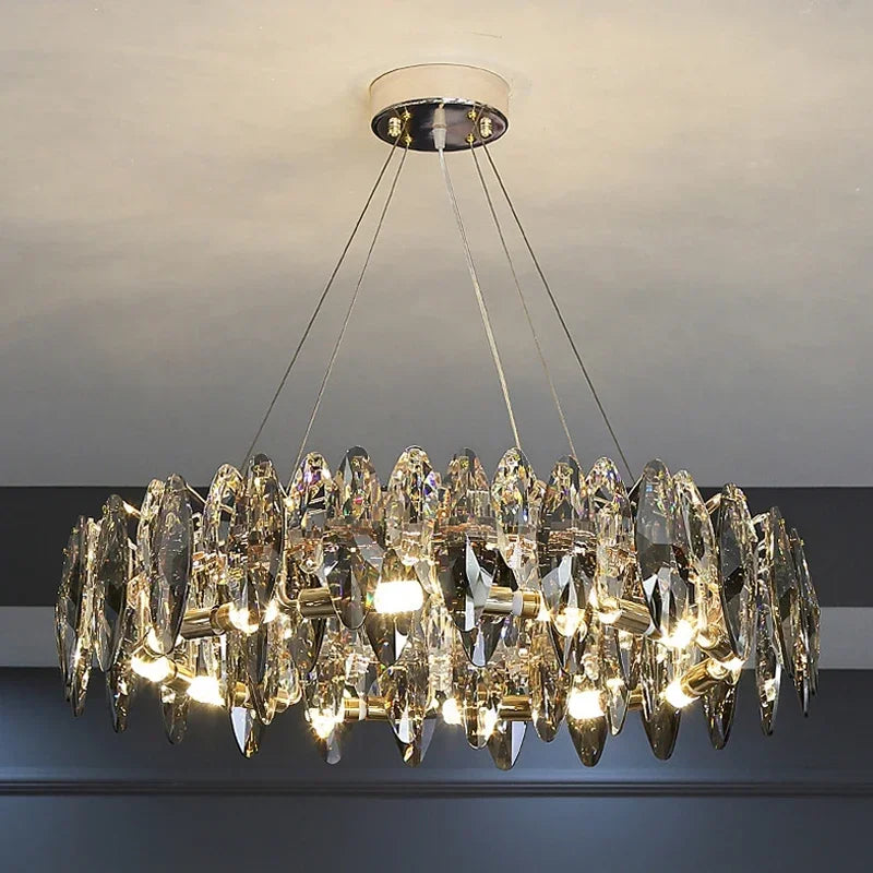 Luxury LED Chandelier: Modern Crystal Ceiling Lights for Home Decor