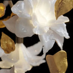 Crystal Flower Chandelier: Luxury Ceiling Pendant Light for Home Decor