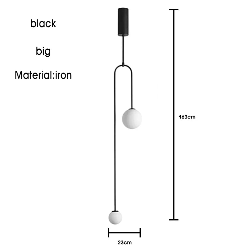 Black & Gold Minimalist Iron Chandelier - Modern Nordic Design Lighting