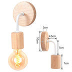 Industrial LED Wall Light Retro Loft Lamps E27 Iron Lampshade Sconce