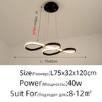 Special-shaped LED Pendant Chandelier for Nordic Dining Living Bedroom Kitchen