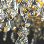Crystal Chandelier Pendant Light LED Fixture for Living Dining Room Glamorous Home Decor