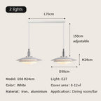 Nordic Saucer LED Chandelier: Stylish Home Decor Pendant Lighting for Dining Room, Kitchen, and Bar