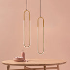 LED U-shaped Bar Chandelier for Dining Living Bedroom - Nordic Minimalist Style