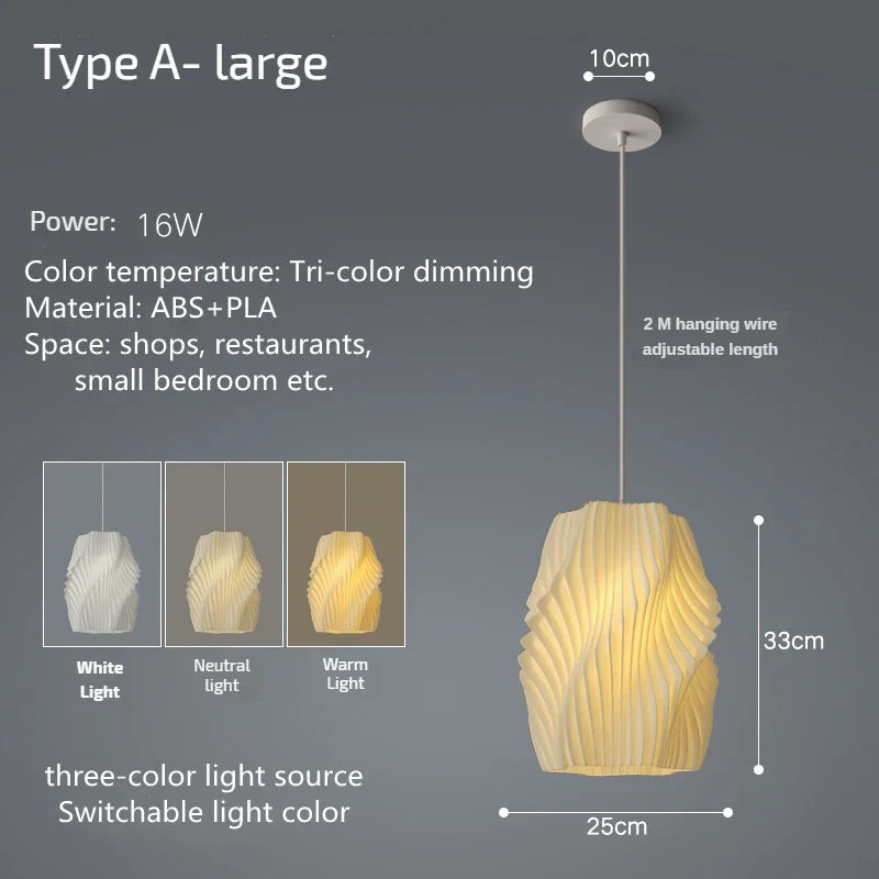 Modern 3D Print Ceiling Chandelier for Living Room & Restaurant Dining Décor