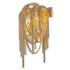 Tassel Chain Wall Light: High-End LED Decor for Bedroom, Living Room & TV