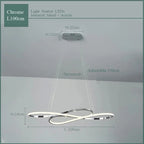 LED Chandelier Dining Kitchen Living Room Electroplated Upholstery Light