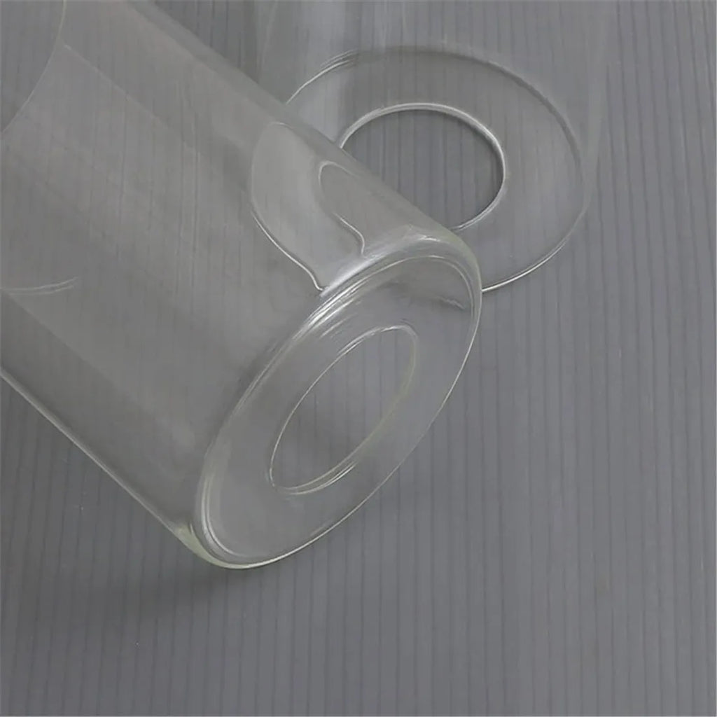 Clear Glass Cylinder Lamp Shade for E27 E26 Socket - Vanity Chandelier Floor Light