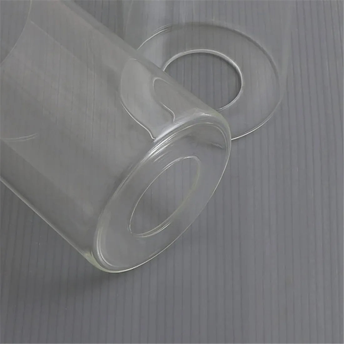 Clear Glass Cylinder Lamp Shade for E27 E26 Socket - Vanity Chandelier Floor Light