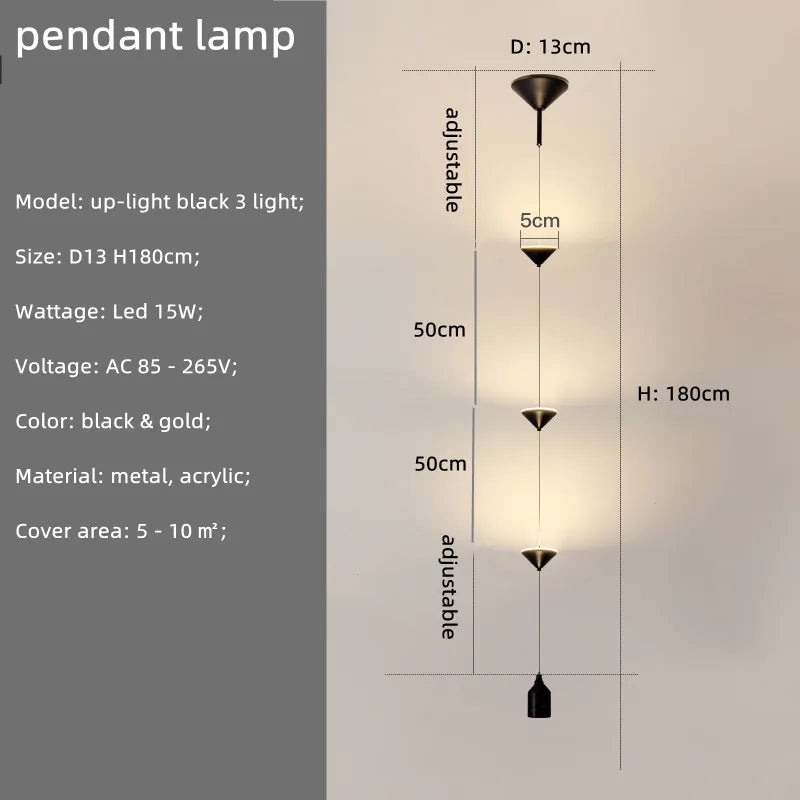 Modern LED Pendant Lights: Stylish Indoor Lighting Fixture for Home Decor