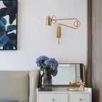 Adjustable Long-Arm Wall Lamp with Switch, E27 Flex Reading Bedside Light