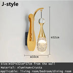 Crystal LED Wall Sconce for Elegant Home Décor