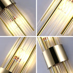 Crystal Wall Lamp: Elegant LED Indoor Lighting for Living Room, Bedroom, Hotel, and TV Background