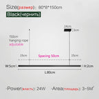 Nordic Minimalist Style Aluminum Chandelier for Dining Table, Bar, or Island