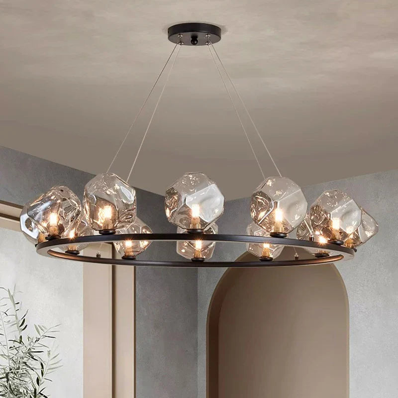 Modern LED Staircase Chandeliers for Living Room Lighting
