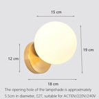 Luxury Glass Wall Lamp Brass Color Home Art Deco Sconce Wall Lights