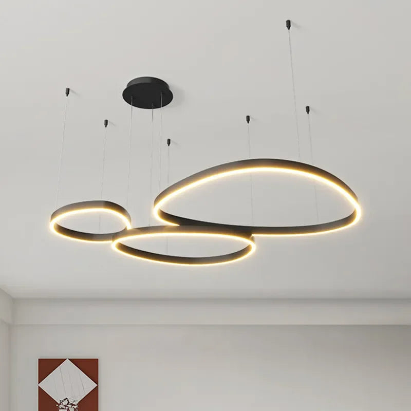 Nordic Living Room Irregular LED Pendant Lights, Minimalism Design