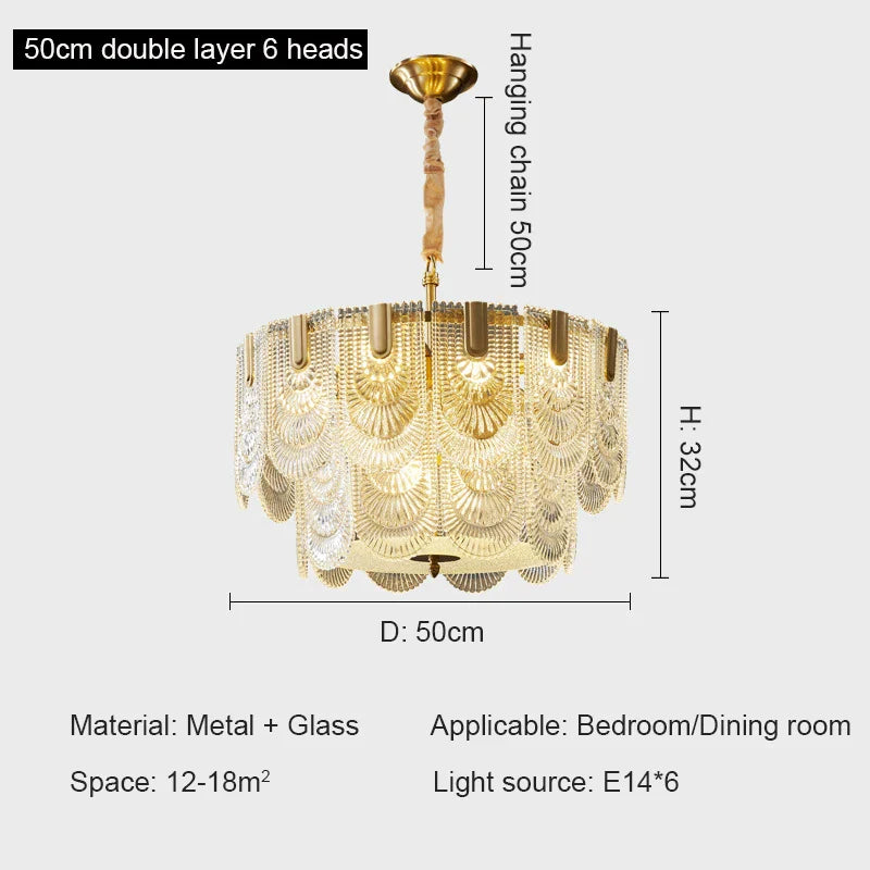 Crystal Chandelier: Modern Luxury Ceiling Lamp for Living Room, Bedroom, or Restaurant