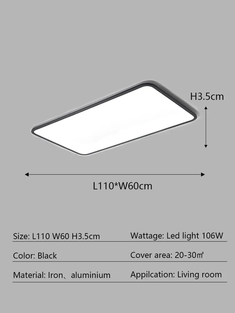 Modern Ultra Thin LED Ceiling Light for Home Décor & Lighting Fixtures