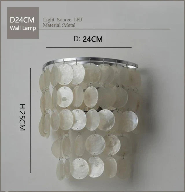 Nordic Shell Wind Chime Chandelier LED Pendant Light