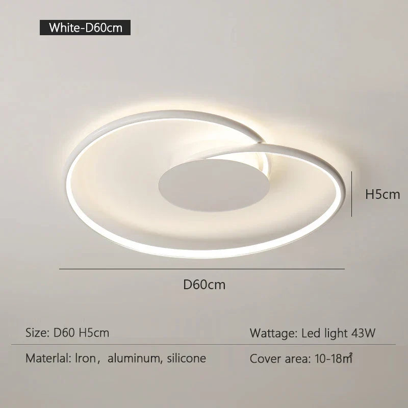 Modern LED Ceiling Lamp - Minimalist Design for Stylish Indoor Lighting