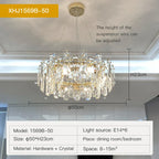 Crystal LED Chandelier for High-end Living Spaces