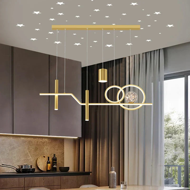 Nordic LED Chandelier: Modern, Simple Lighting for Home, Restaurant, and Office