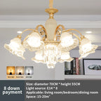 Modern Light Luxury Living Room Chandelier Elegant Dining Bedroom Lamp