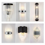 Crystal Wall Lamp: Modern Light Luxury for Living Room, Bedroom, and Corridor.