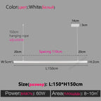 Modern Minimalist Nordic Chandelier Strip Creative Bar Table Lights