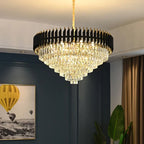 Crystal Pendant Chandelier - Modern Luxury LED Lighting for Living, Dining, Bedroom