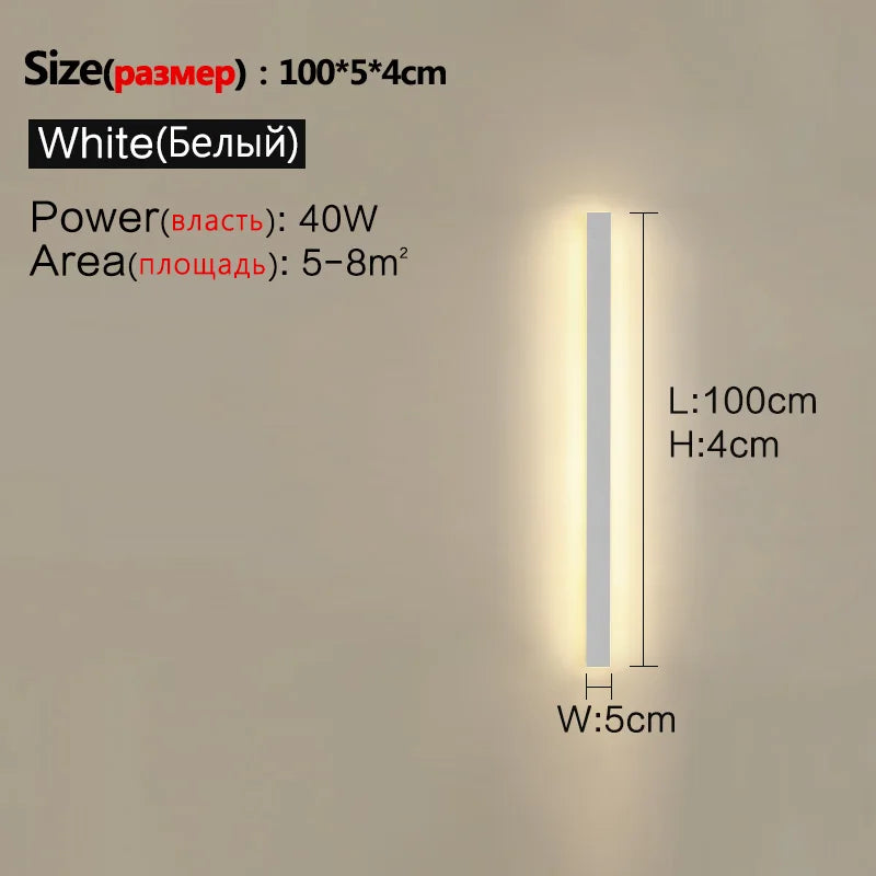 Modern Nordic Outdoor Wall Light LED IP65 110/220v - Waterproof Garden Wall Lamp