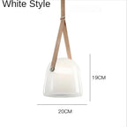 Nordic Glass Hanging Pendant Light Fixture for Kitchen Living Room Bedroom