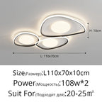 LED Ceiling Lights White Black Infinite Dimming Home Lighting Fixtures