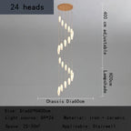 Nordic Tulip Chandelier: Multi-heads Pendant Lamp for Villa, Hotel, Restaurant, Bedroom