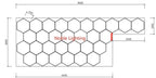 Honeycomb LED Car Detailing Ceiling Light - Customized Hexagon Design for Showroom
