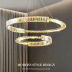 Crystal Chandeliers: Modern Luxury LED Lighting Fixture for Living, Dining, and Bedroom