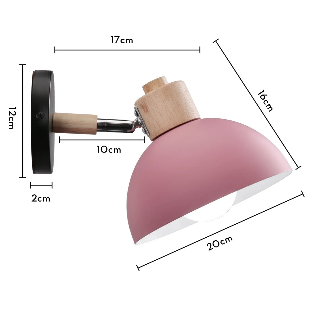 Pink Wall Lights: Nordic Minimalist Bedroom Bedside Lamps, Modern Living Room Decor