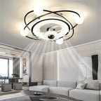 Nordic Ceiling Fan Light with Remote Control - 6 Fan Speeds